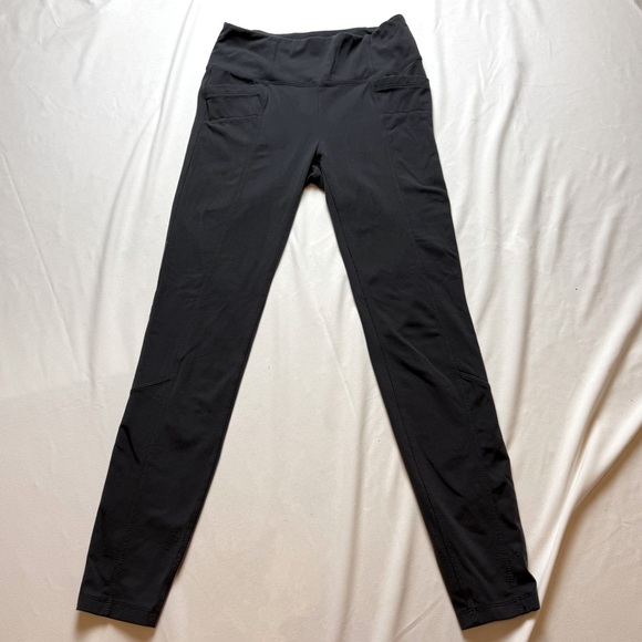 Athleta Women’s High Waisted Leggings With Back Pocket Gray Activewear Sz M - Picture 1 of 4